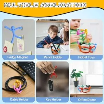 Magnetic Travel Toys for Toddler 5PCS, Easter Basket Stuffers Gift for Toddler Kid, Airplane Travel Activities Essential Fidget Toy Fun Magnetic Men People Fridge Magnet for Toddler 1 2 3 4 5 Year Old