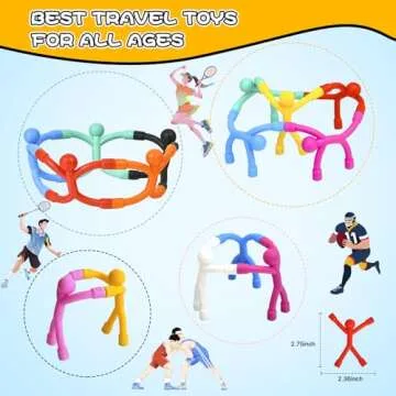 Magnetic Travel Toys for Toddler 5PCS, Easter Basket Stuffers Gift for Toddler Kid, Airplane Travel Activities Essential Fidget Toy Fun Magnetic Men People Fridge Magnet for Toddler 1 2 3 4 5 Year Old