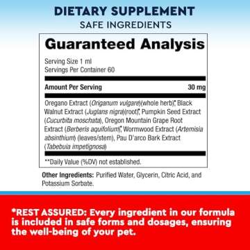 Natural Cat & Dog Intestinal Defense - Herbal Cleanse Broad Spectrum Treatment - Helps Remove Parasites & Toxins - Digestive Issues Supplement for Kittens & Puppies Made in USA