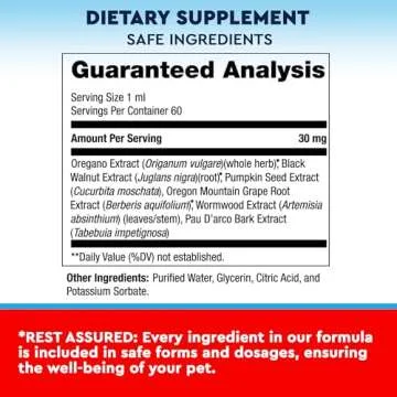 Natural Cat & Dog Intestinal Defense Herbal Cleanse Supplement