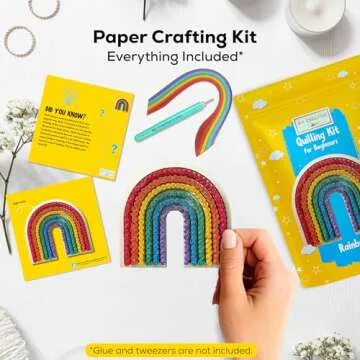 Beginner Rainbow Quilling Kit for All Ages and Skills