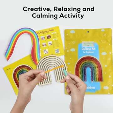 Beginner Rainbow Quilling Kit for All Ages and Skills