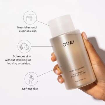 OUAI Body Cleanser Refill, Dean Street - Foaming Body Wash with Jojoba Oil and Rosehip Oil to Hydrat...