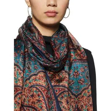 Stylore 100% Silk Scarf - Stylish Sunscreen Wrap