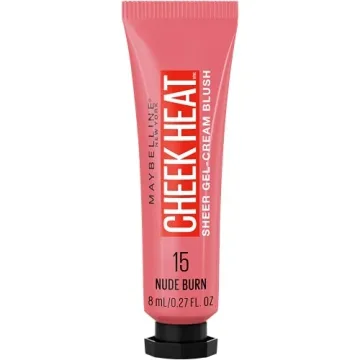 Maybelline Cheek Heat Gel-Cream Blush Makeup, Lightweight, Breathable Feel, Sheer Flush Of Color, Na...