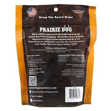 Prairie Dog Country Chicken & Sweet Potato Sausages 16Oz - Wholesome Pet Treats