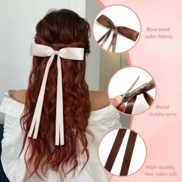 Cute Bow Clips for Women and Girls | Hair Accessories Set