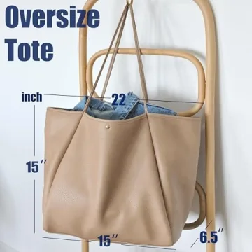 Stylish HOXIS PU Leather Tote Bag for Everyday Use