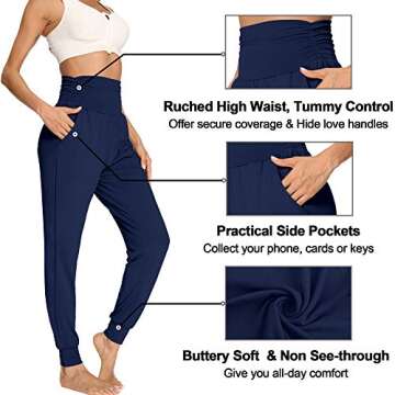 Buy FitGlam Women's High Waisted Harem Pants for Comfort