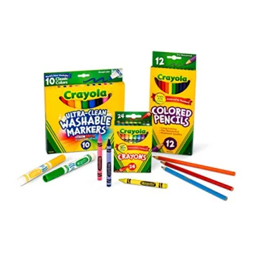 Crayola Art Set for Kids 24 Crayons 10 Markers 12 Pencils