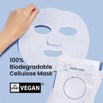 beplain Multi-Hyaluronic Acid Facial Mask (5 sheets), Refreshing Face sheet mask for instant hydrating, moisturizing, Firming | Korean skin care