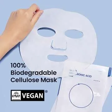 beplain Multi-Hyaluronic Acid Facial Mask (5 sheets), Refreshing Face sheet mask for instant hydrating, moisturizing, Firming | Korean skin care