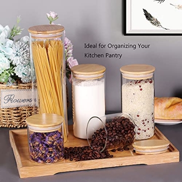 Healthy Choice Airtight Glass Canisters Set of 5 - Stylish Kitchen Storage