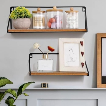 Stylish 3 Pack Qtip Holder Dispenser with Bamboo Lids