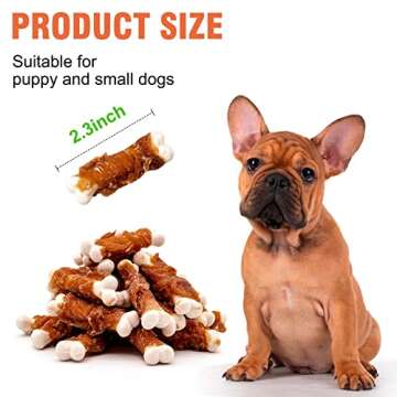 Healthy Chicken Wrapped Dog Chews for Small Breeds
