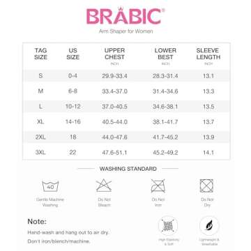 BRABIC Upper Arm Shaper Post Surgical Slimmer Compression Sleeves Posture Corrector Tops Shapewear for Women (Black, XL)