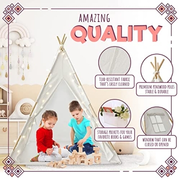 Orian Toys Kids Teepee Tent: Magical Indoor-Outdoor Playroom