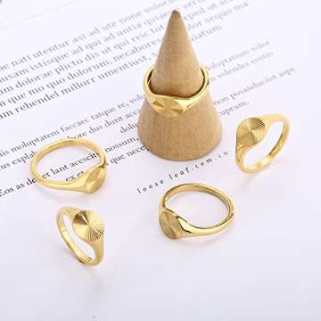 Elegant Elefezar Stainless Steel Sun Burst Ring