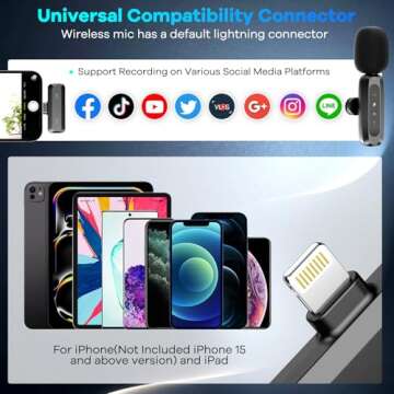 Quality Wireless Lavalier Microphone for iPhone Users
