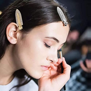 Glamorous Rhinestone No Bend Hair Clips for Women