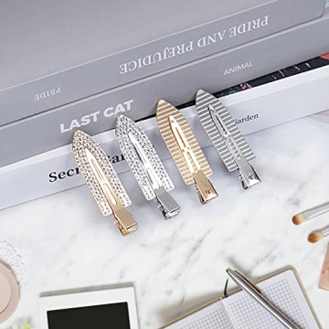 Glamorous Rhinestone No Bend Hair Clips for Women