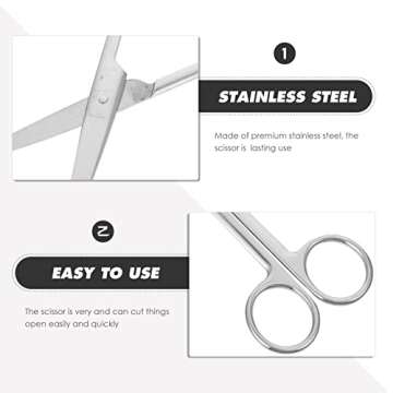 UEETEK Premium 14 CM Stainless Steel Scissors for Surgery & Grooming