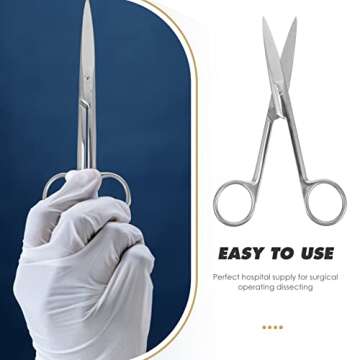 UEETEK Stainless Steel Surgical Scissors - Precision Cutting