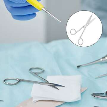 UEETEK Stainless Steel Surgical Scissors - Precision Cutting