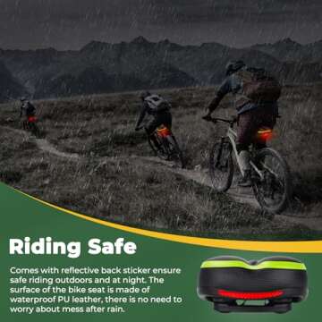 TONBUX Comfortable Bike Seat for Comfort During Rides