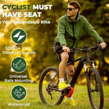 TONBUX Comfortable Bike Seat for Comfort During Rides