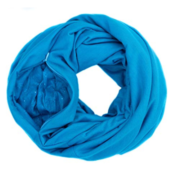 Infinity Travel Scarf with Hidden Pocket for Women