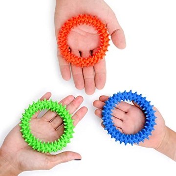 Sensory Ring and Fidget Toy 3 Pack - Stress Relief for All Ages