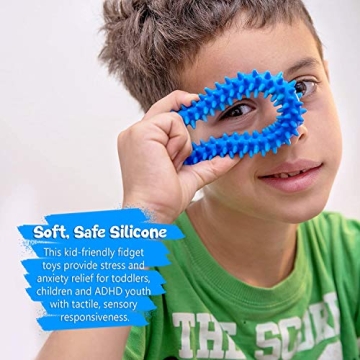 Sensory Ring and Fidget Toy 3 Pack - Stress Relief for All Ages