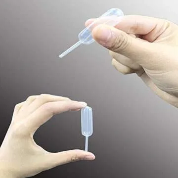 LanMa 150pcs Cupcakes Pipettes 4mL Plastic Pipettes Squeeze Transfer Pipettes for Strawberries Chocolate Ice Cream Mini Dropper