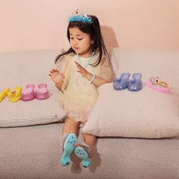 Meland Princess Dress Up Shoes for Creative Kids Play