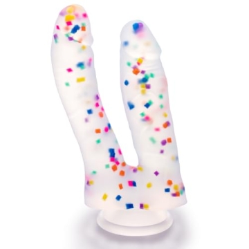 Realistic Double-Ended Dildo for Ultimate Pleasure - 7 Inch Silicone Flexible Design with Flared Suc...