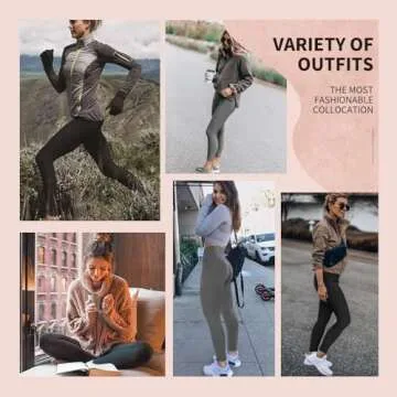 NexiEpoch High Waisted Leggings for Women - Tummy Control Compression Soft Yoga Pants for Workout Dance Pants