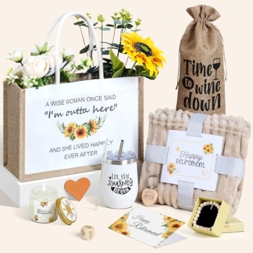 Coosazii Retirement Gift Set for Women 2024 - Tumbler & Tote Bag