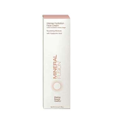 Mineral Fusion Facial Moisturizer - Intense Hydration Face Cream with Hyarulonic Acid, Shea Butter & Rosehip Oil, Moisturizing & Nourishing for Dry Skin, 3.4 oz
