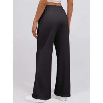 High Waist Wide Leg Sweatpants for Women | ANRABESS