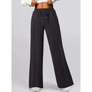 High Waist Wide Leg Sweatpants for Women | ANRABESS