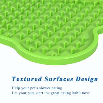 HUSUKU Dog Lick Pad, 2 Pack Dog Food Mat, Bone-Shaped Dog Treat Mat, Boredom and Anxiety Relief Dog Licking Mats Dog Cat Training Perfect for Yogurt, Peanut Butter