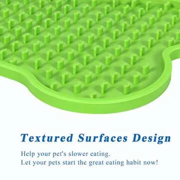 HUSUKU Dog Lick Pad, 2 Pack Dog Food Mat, Bone-Shaped Dog Treat Mat, Boredom and Anxiety Relief Dog Licking Mats Dog Cat Training Perfect for Yogurt, Peanut Butter