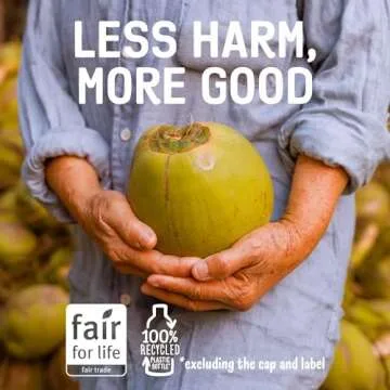 Harmless Harvest Organic Coconut Smoothie Blend of Coconut Water and Coconut Meat, Hydration & MCTs, No Sugar Added, Vegan, Fair for Life Certified, Original Smoothie 10 Fl Oz (Pack of 12)