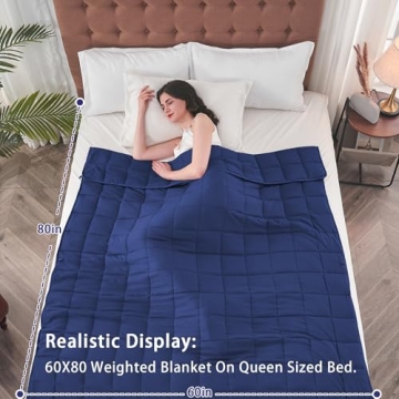 Yescool Weighted Blanket for Adults 20 lbs for Better Sleep