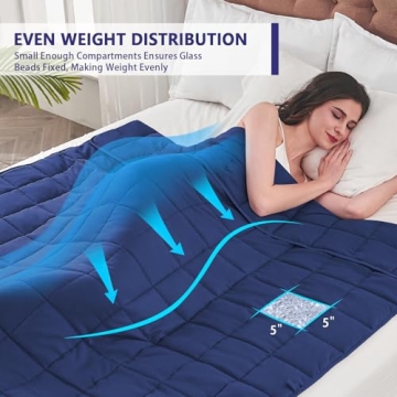 Yescool Weighted Blanket for Adults 20 lbs for Better Sleep