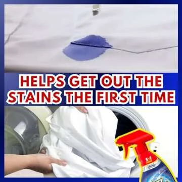 OxiClean Stain Remover Max Force - 12 FL OZ (Pack of 2) - laundry stain remover spray, spray and wash stain remover laundry + 1 Gaudum Laundry Stain Brush