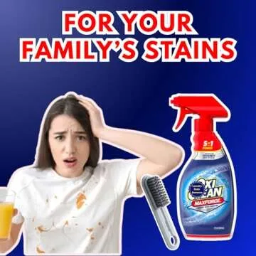 OxiClean Stain Remover Max Force - 12 FL OZ (Pack of 2) - laundry stain remover spray, spray and wash stain remover laundry + 1 Gaudum Laundry Stain Brush