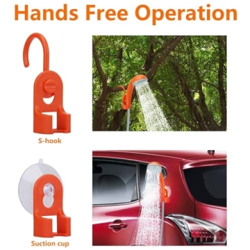 KEDSUM Portable Camping Shower with Rechargeable Batteries