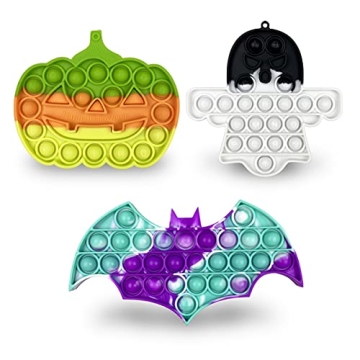 Jofan 3 Pack Halloween Fidget Sensory Pop Toys - Fun & Stress Relief for Kids